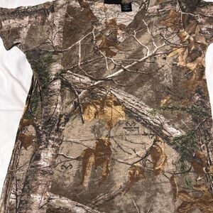 Camouflage V-Neck T-Shirt